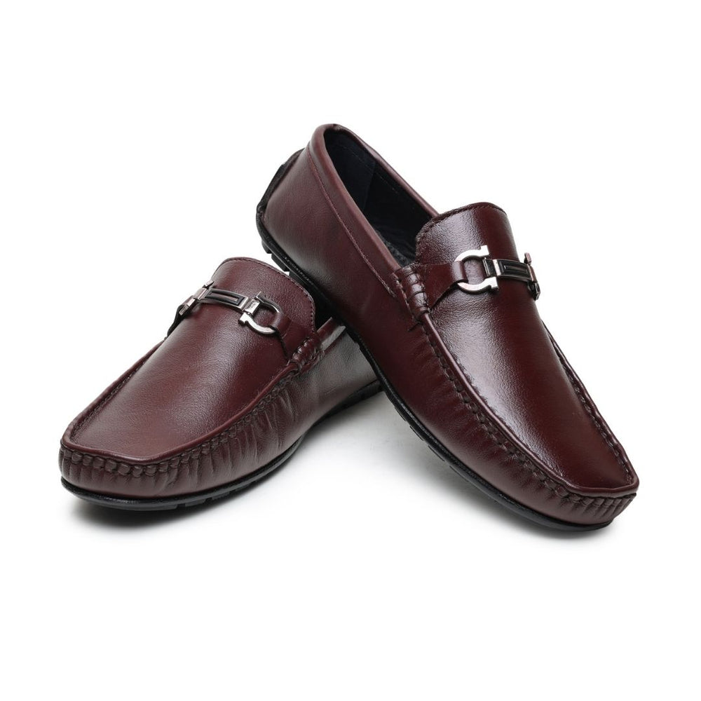 Hayes London | Belfort Driving Loafers – Brown Plain Genuine Leather Men’s Shoes