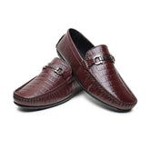 Hayes London | Cruze Driving Loafers – Brown Croco Genuine Leather Men’s Shoes