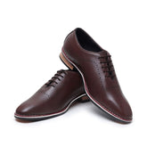 Hayes London | Shelby Wholecut Oxford Shoes – Brown Plain Genuine Leather Men’s Shoes