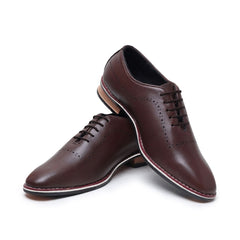 Hayes London | Shelby Wholecut Oxford Shoes – Brown Plain Genuine Leather Men’s Shoes