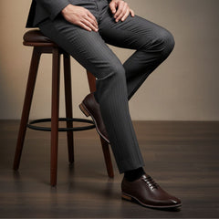 Hayes London | Shelby Wholecut Oxford Shoes – Brown Plain Genuine Leather Men’s Shoes