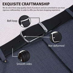 Hayes London | Italian Leather Reversible Black & Brown Belt For Men (Leather Texture: Viper)