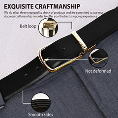 Hayes London | Italian Leather Reversible Black & Brown Belt For Men (Leather Texture: Braided)