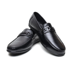 Hayes London | Jaxon Horsebit Loafers – Black Croco Genuine Leather Men’s Shoes