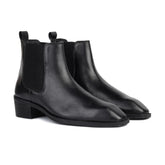 Hayes London | Dominion Cuban Chelsea Boots – Black Genuine Leather Men’s Boots