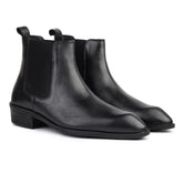 Hayes London | Triabbiani Cuban Chelsea Boots – Black Genuine Leather Men’s Boots