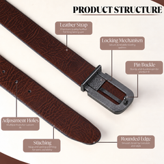 Hayes London | Cronos Wild Black & Brown Italian Leather Reversible Belt for Men – Gunmetal Grey Buckle