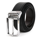 Hayes London | Italian Leather Reversible Black & Brown Belt For Men (Leather Texture: Braided)