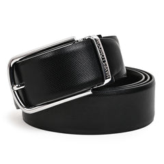 Hayes London | Italian Leather Reversible Black & Brown Belt For Men (Leather Texture: Braided)