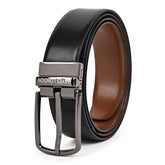 Hayes London | Italian Leather Reversible Black & Brown Belt For Men (Leather Texture: Plain)