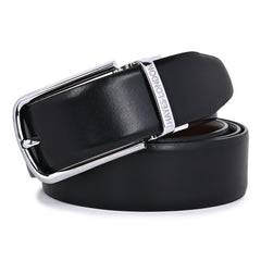 Hayes London | Italian Leather Reversible Black & Brown Belt For Men (Leather Texture: Plain)