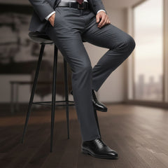 Hayes London | Troy Oxford Shoes – Black Perforated Genuine Leather Men’s Office Shoes