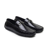Hayes London | Belfort Driving Loafers – Black Plain Genuine Leather Men’s Shoes