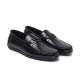 Hayes London | Blaze Horsebit Loafers – Black Plain Genuine Leather Men’s Shoes