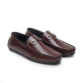 Hayes London | Cruze Driving Loafers – Brown Croco Genuine Leather Men’s Shoes