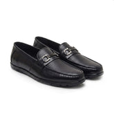Hayes London | Dune Horsebit Loafers – Black Perforated Genuine Leather Men’s Shoes