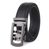 Hayes London | Nebula Black Genuine Leather Auto-Lock Belt for Men – Grey Buckle, Micro-Adjustable Fit