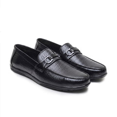 Hayes London | Jaxon Horsebit Loafers – Black Croco Genuine Leather Men’s Shoes