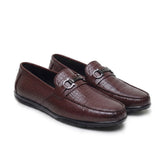 Hayes London | Jaxon Horsebit Loafers – Brown Croco Genuine Leather Men’s Shoes