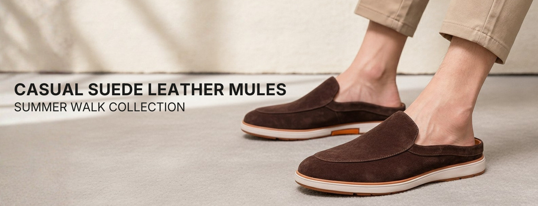 Suede Leather Mules