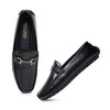 Hayes London | Belfort Driving Loafers – Black Plain Genuine Leather Men’s Shoes