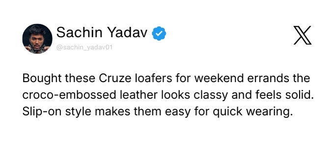 Cruze Driving Loafers – Brown Croco Genuine Leather Men’s Shoes Review 1