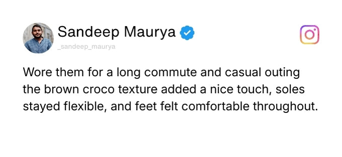 Cruze Driving Loafers – Brown Croco Genuine Leather Men’s Shoes Review 2