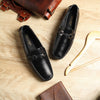 Hayes London | Belfort Driving Loafers – Black Plain Genuine Leather Men’s Shoes