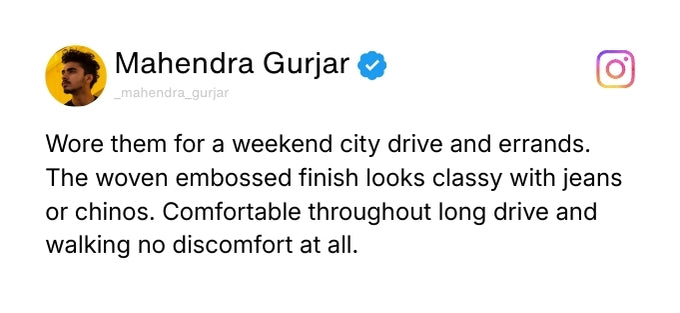 Torque Driving Loafers – Black Woven Embossed Genuine Leather Men’s Shoes Review 2