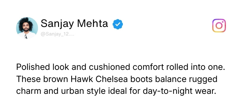 Hawk Chelsea Boots – Brown Textured Genuine Leather Men’s Shoes Review 2