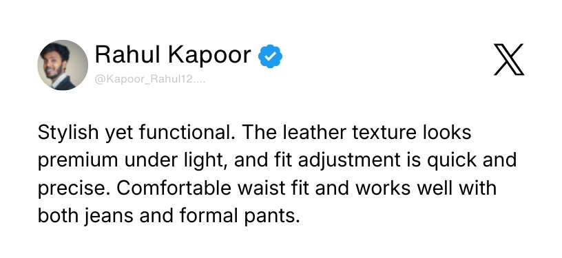 Atlas Auto-Lock No-Hole Genuine Leather Belt for Men – Micro-adjustable Smart Belt for Formal & Casual Wear (Croco Black) Review 1