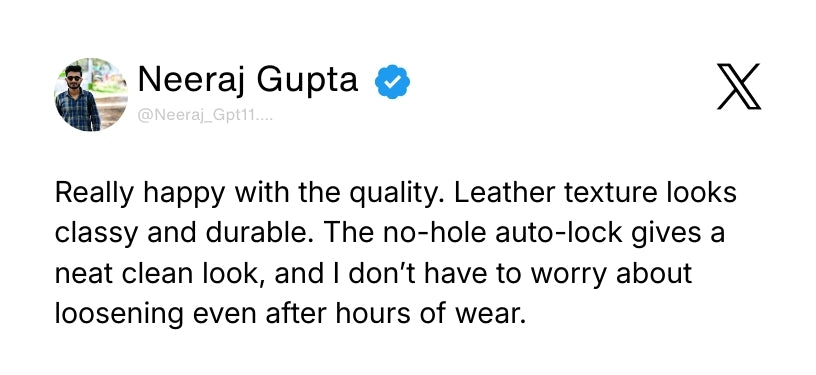 Atlas Auto-Lock No-Hole Genuine Leather Belt for Men – Micro-adjustable Smart Belt for Formal & Casual Wear (Croco Brown) Review 1