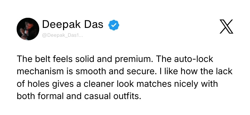 Atlas Auto-Lock No-Hole Genuine Leather Belt for Men – Micro-adjustable Smart Belt for Formal & Casual Wear (Croco Brown) Review 1