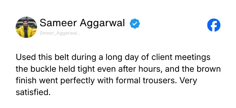 Atlas Auto-Lock No-Hole Genuine Leather Belt for Men – Micro-adjustable Smart Belt for Formal & Casual Wear (Croco Brown) Review 3