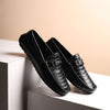 Hayes London | Cruze Driving Loafers – Black Croco Genuine Leather Men’s Shoes