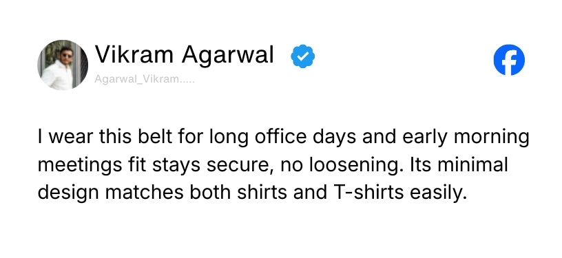 Nova Auto-Lock No-Hole Genuine Leather Belt for Men – Micro-adjustable Smart Belt for Formal & Casual Wear (Plain Black) Review 3