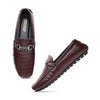 Hayes London | Cruze Driving Loafers – Brown Croco Genuine Leather Men’s Shoes
