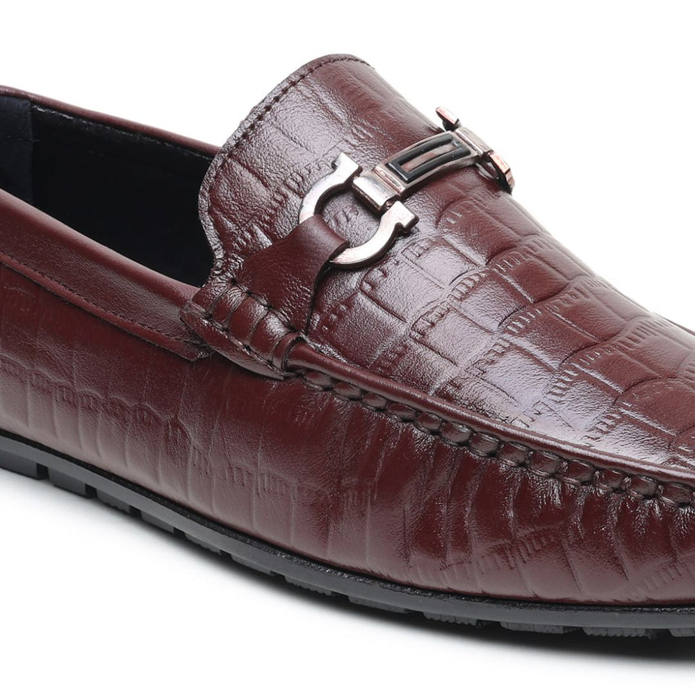 Hayes London | Cruze Driving Loafers – Brown Croco Genuine Leather Men’s Shoes