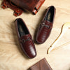 Hayes London | Cruze Driving Loafers – Brown Croco Genuine Leather Men’s Shoes