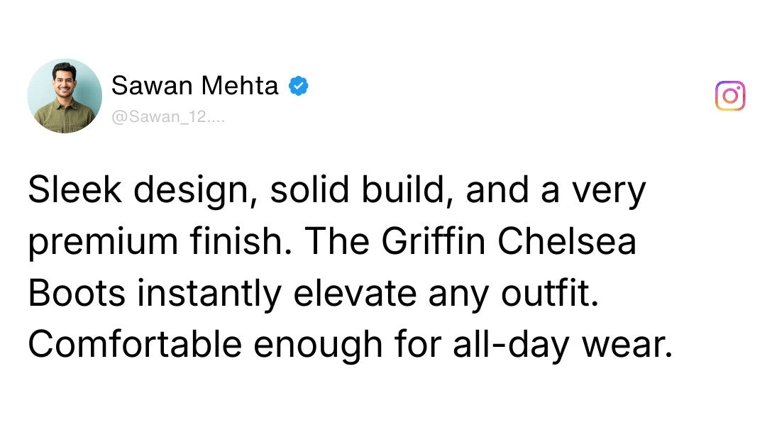 Griffin Chelsea Boots – Black Textured Genuine Leather Men’s Shoes Review 2