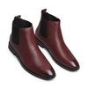Hayes London | Hawk Chelsea Boots – Brown Textured Genuine Leather Men’s Shoes
