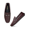 Hayes London | Torque Driving Loafers – Brown Woven Embossed Genuine Leather Men’s Shoes