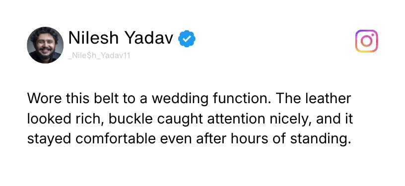 Reversible Black & Brown Genuine Leather Belt For Men with Black & Gold Buckle (Leather Texture: Wild) Review 2