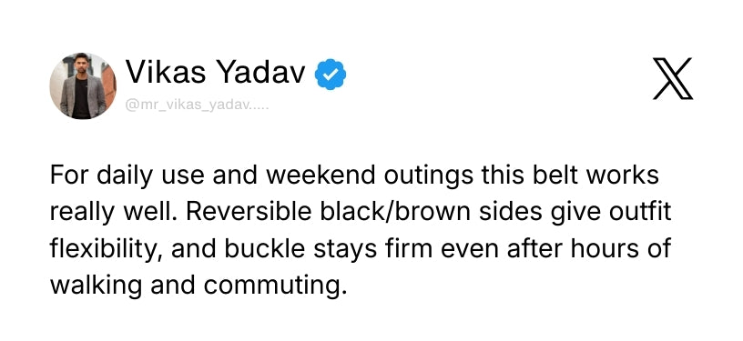 Italian Leather Reversible Black & Brown Belt For Men with Black & Gold Buckle (Leather Texture: Braided) Review 1