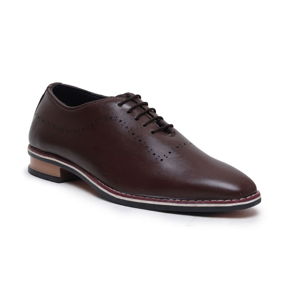 Hayes London | Shelby Wholecut Oxford Shoes – Brown Plain Genuine Leather Men’s Shoes