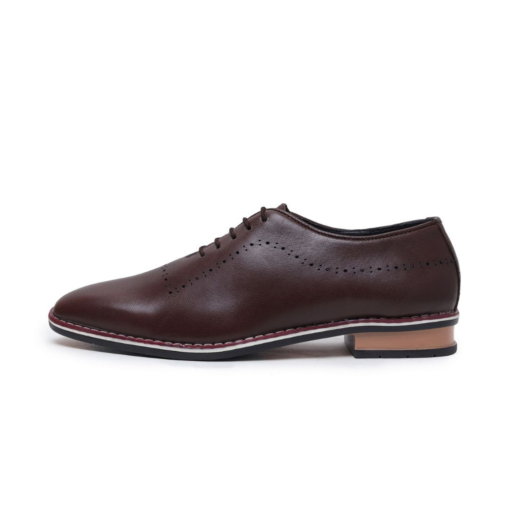 Hayes London | Shelby Wholecut Oxford Shoes – Brown Plain Genuine Leather Men’s Shoes
