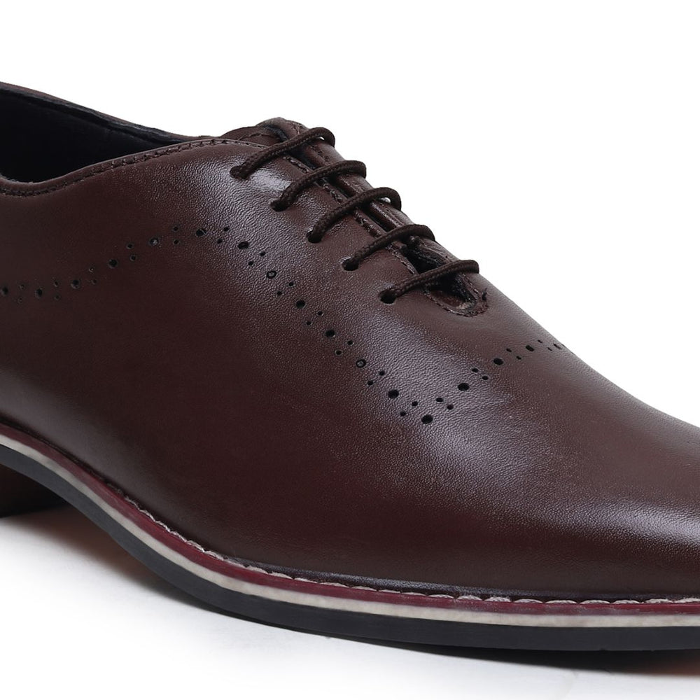 Hayes London | Shelby Wholecut Oxford Shoes – Brown Plain Genuine Leather Men’s Shoes
