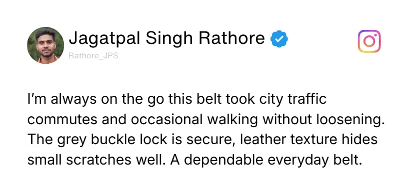 Reversible Black & Brown Genuine Leather Belt For Men (Leather Texture: Wild) Review 2