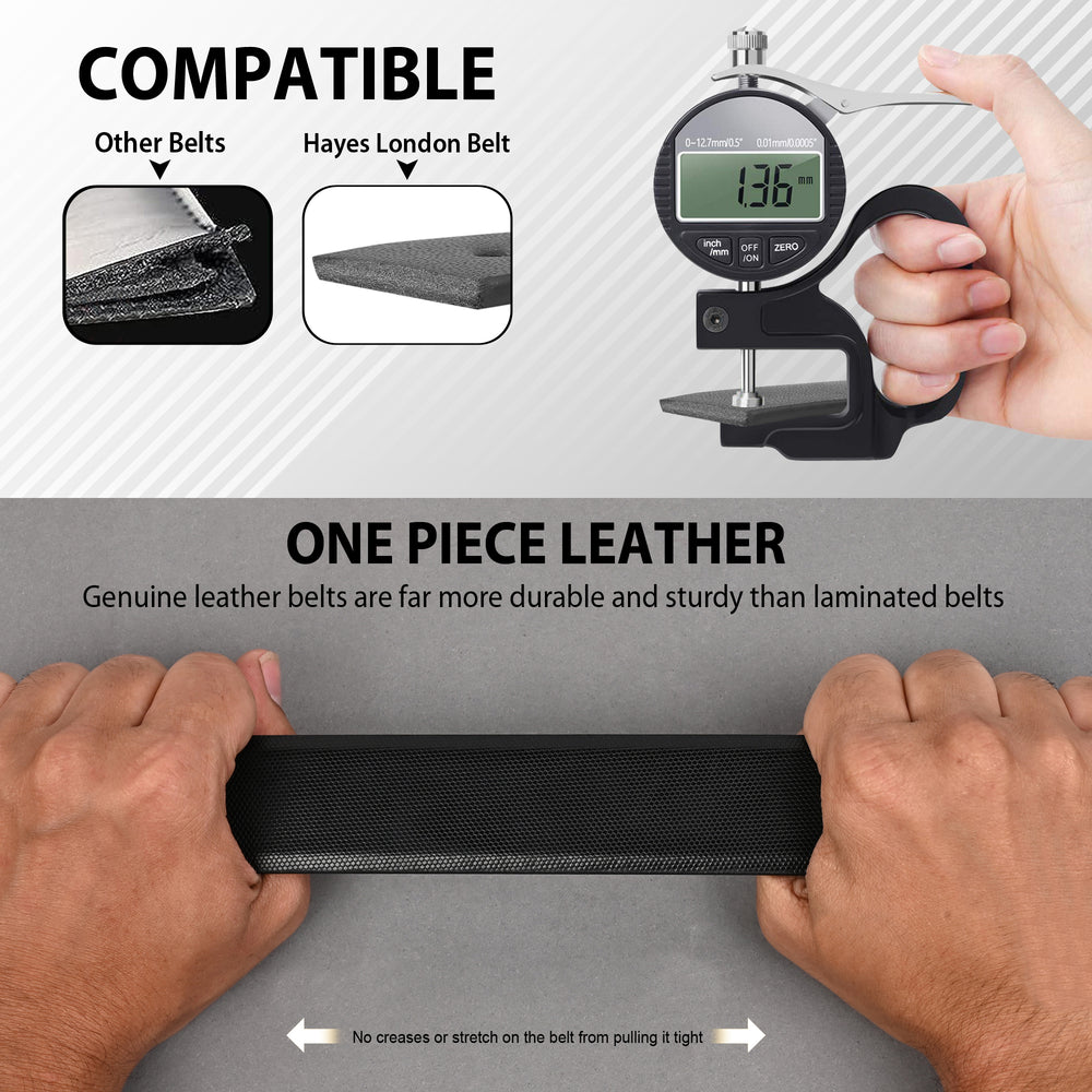 Hayes London | Italian Leather Reversible Black & Brown Belt For Men (Leather Texture: Braided)