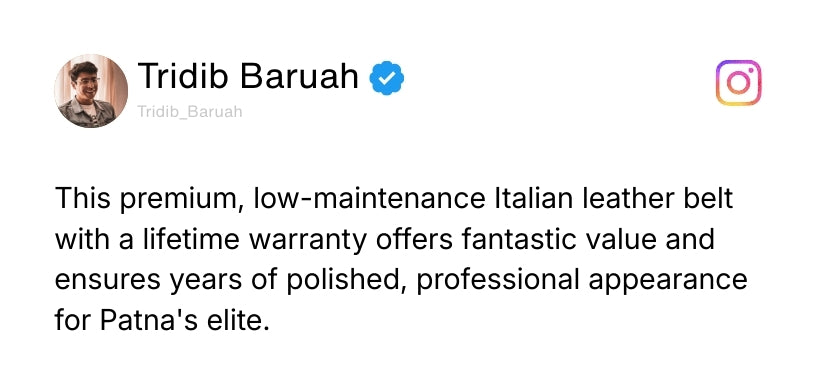 Italian Leather Reversible Black & Brown Belt For Men (Leather Texture: Braided) Review 2